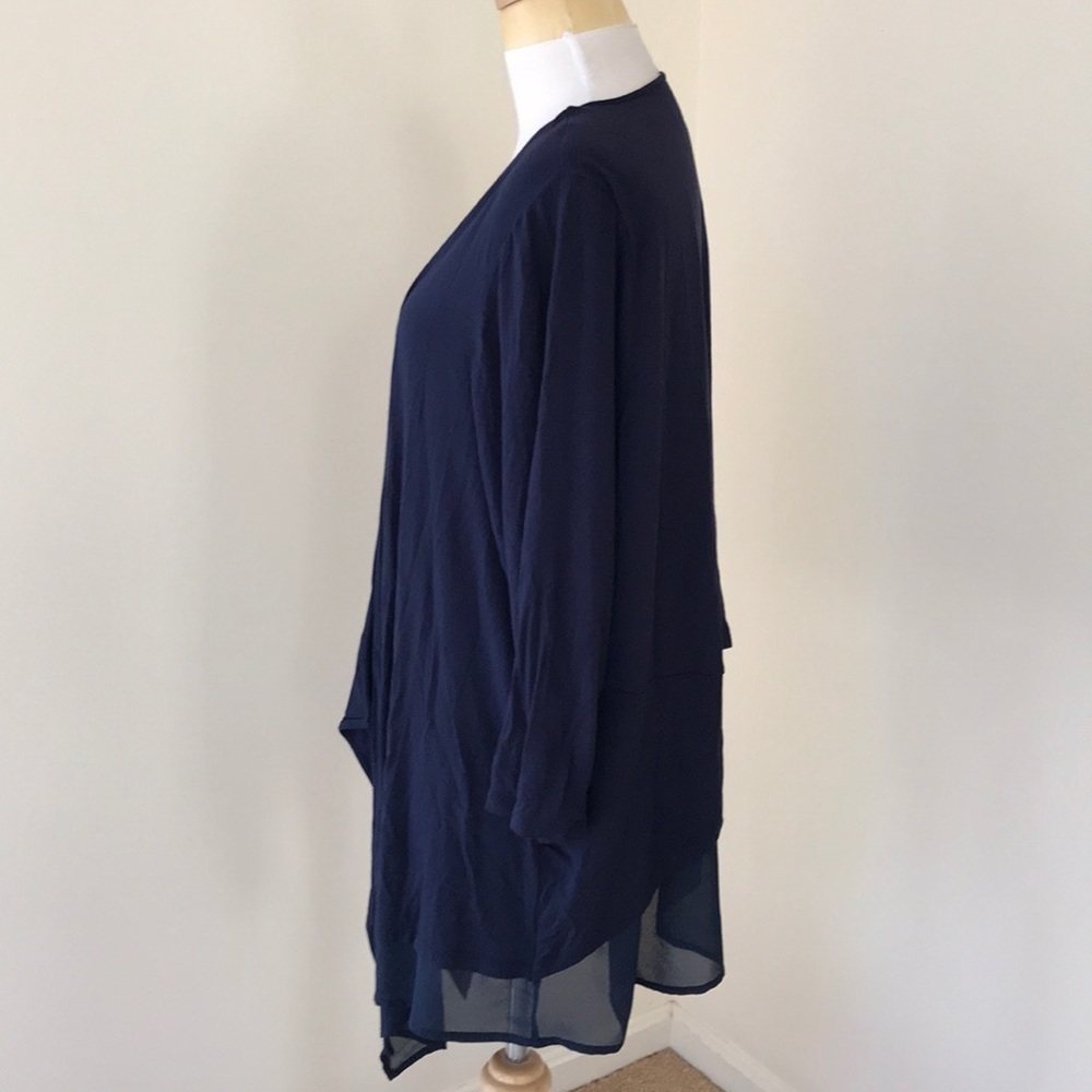 LANE BRYANT Bryant Size 18/20 navy open cardigan - Picture 2 of 6